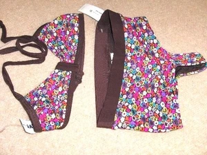  GIRLS SIZE  ( 5 ) *OLD NAVY* HEARTS / FLOWERS SWIMSUIT   NWT - Picture 1 of 4