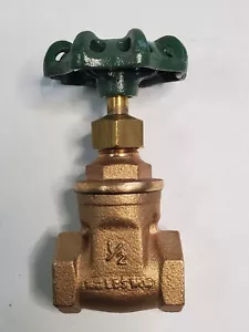 NEW Elkhart Products Corp 1/2" Bronze (Copper) Gate Valve 150 lbs WOS #890 IPS - Picture 1 of 11