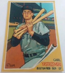 Baseball Art Card Print of Carl Yastrzemski, 62  - Picture 1 of 2