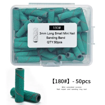 50pcs Electric Nail Drill Bits Sanding Bands Gel File Acrylic Polish Remover ↕ - Image 1 of 4