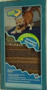 New Cosmic Catnip Dual Texture Cat Scratcher with Genuine Cosmic Catnip - Picture 1 of 2