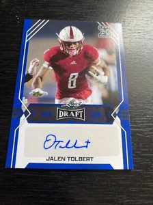 J 2022 Leaf Draft Football Nolan Smith RC Blue Auto Cowboys #BA-JT1 - Picture 1 of 2