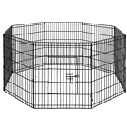 NNEDSZ 30 8 Panel Pet Dog Playpen Puppy Exercise Cage Enclosure Play Pen Fence