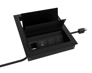 Módulo de alimentación Byrne Ellora 4 alimentación 4 USB datos caja abierta nunca usado (negro) - Imagen 1 de 7