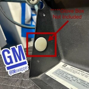 88-94 OBS Chevy Truck GMC Sierra Glove Box Light Lens Cover Insert White GM OEM - Picture 1 of 15