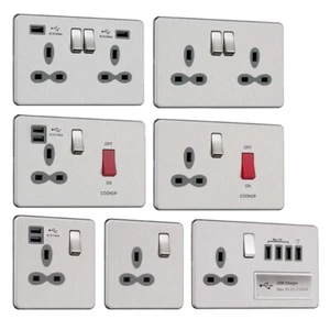 Gama de enchufe sin tornillos Slimline - acero inoxidable - Imagen 1 de 8