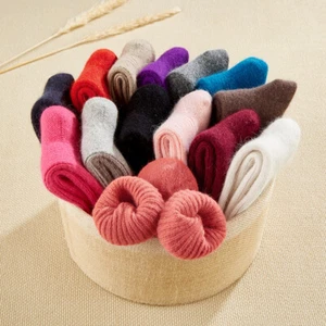  Women Faux Wool Cashmere Thick Warm Soft Solid Casual Sports Winter Boot Socks⇘ - Picture 1 of 27