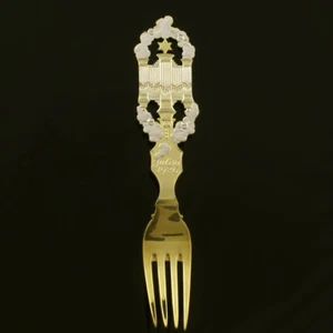 Danish Gilded Christmas Fork, 1926 - A. Michelsen - Picture 1 of 1