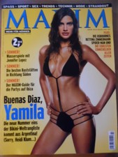 MAXIM Juli 7 - 2002 Yamila Diaz-Rahi Jennifer Lopez Osbourne Ibiza Comichelden