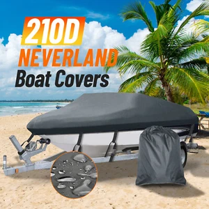 V-Hull Boat Cover 17ft-19ft / 5.2m-5.8m Trailerable 210D Heavy Duty Waterproof - Picture 1 of 13