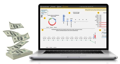 spreadsheet finance template - Image 1 of 4