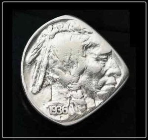 INDIAN HEAD / BUFFALO Nickel Plektrum - Vintage Münze Gitarrenplektrum - KOSTENLOSER VERSAND - Bild 1 von 3