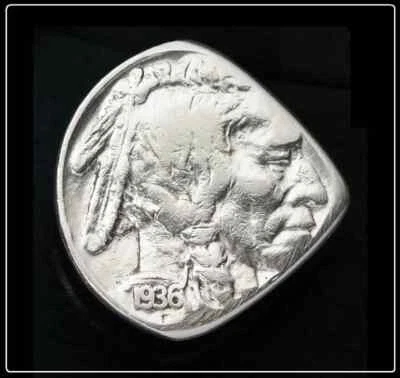 INDIAN HEAD / BUFFALO Nickel Plectrum- vintage coin guitar pick - FREE SHIPPING