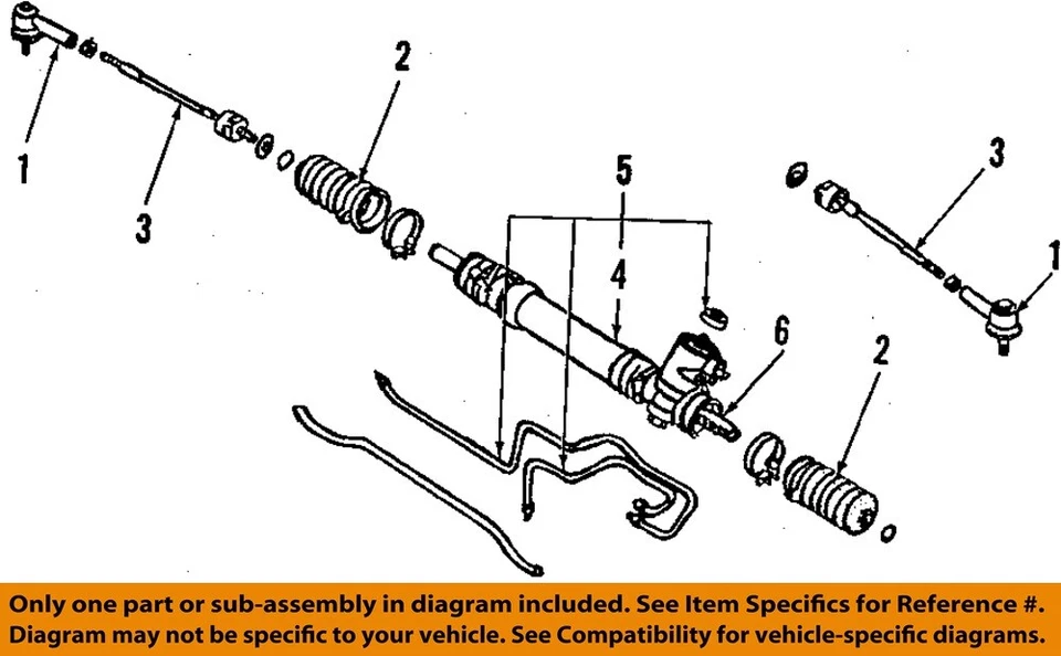 Used Rack and Pinion Assembly fits: 2001 Nissan Sentra Power Rack and Pinion 2.0 Foto 1 de 2