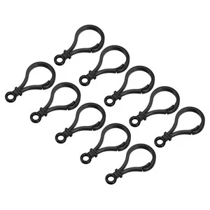 Plastic Lobster Clasps, Claw Snap Hooks for Keychains DIY Black, 24Pcs - Picture 1 of 7