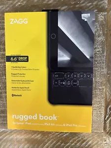 ZAGG Rugged Book Durable Magnetic-Hinged Keyboard and Case in Black- NEW - Picture 1 of 3