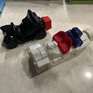 Vintage Avon Car Lot Thomas Flyer 1908 White Blue After Shave - Picture 1 of 10