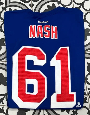 Rick Nash New York Rangers NHL Hockey Reebok Sports Tee Tshirt Large Cover
