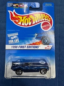 Hot Wheels Mattel Wheels 1998 First Editions Jaguar D-Type #6/40 5 Spoke Rim - Picture 1 of 2