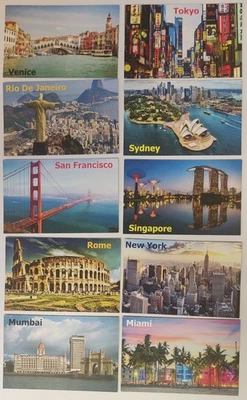 Memory Card Game Cities Of The World For Kids & Adults Cards Matching Game - Image 1 of 4