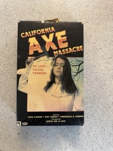 California Axe Massacre Big Box Horror VHS Very Rare Slasher Gore Malibu Video - Bild 1 von 8
