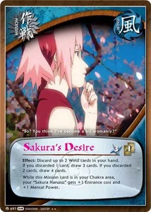 Sakura's Desire - M-697 - Rare - 1st Edition Fangs of the Snake NM/LP - Naruto - Bild 1 von 1