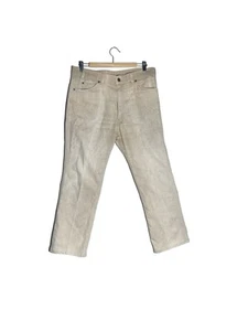 Vintage Levi’s Action Jeans W36 L30 USA Made Beige Hellbraun Denim Hose Trevira Mischung - Bild 1 von 19