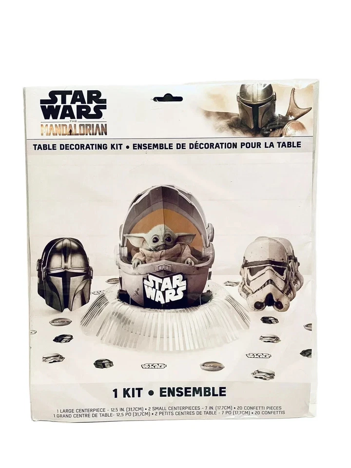 Star Wars The Mandalorian The Child Baby Yoda Party Table Decorating Kit- NEW - Image 1 of 1