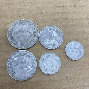 Dickert-Fleming Lumber Co Scrip Token Brundidge ALA Alabama Lot Of 5 - Picture 1 of 12