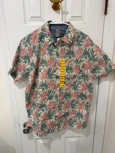 Hurley - Herren - Kurzarm Patio Woven Shirt - Medium - Bone - NEU - Bild 1 von 5