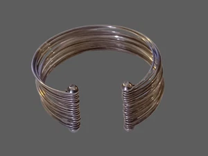 Bracciale Vintage Argento Sterling 925 Messico 19" Filo Aperto OSFM 6,75 - Foto 1 di 8