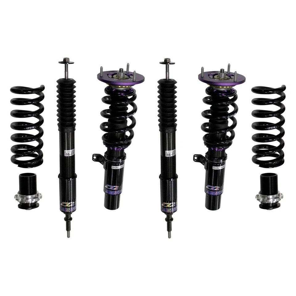For BMW 128i 08-13 D2 Racing 0"-2" x 0"-2" RS Series Front & Rear Coilover Kit - Изображение 1 из 1