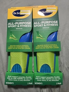 2 PAIR Dr. Scholls Sport Massaging Gel Advanced Shoe Insoles Women Size 6-10 - Picture 1 of 2