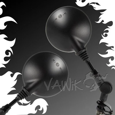 VAWiK -OE replacement black mirrors 10mm + clamp fits Husqvarna WR x PAIR - Image 1 of 4