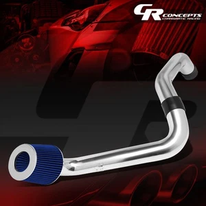 FOR 06-09 HONDA S2000 ALUMINUM HIGH FLOW COLD AIR INTAKE SYSTEM+BLUE CONE FILTER - Foto 1 di 6