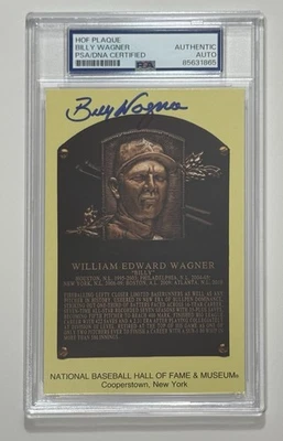 Billy Wagner Autograph Signed Hall Of Fame Plaque Card - PSA/DNA 1 - Image 1 of 2