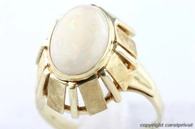 Opal Ring 585 14 Karat Gelb Gold Gr 57 Top!   - Bild 1 von 4