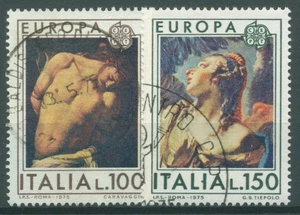 Italien 1975 Europa CEPT Gemälde 1489/90 gestempelt - Picture 1 of 1