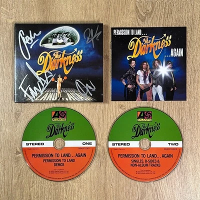 The Darkness SIGNED Permission To Land Again CD 2 x Disc Album - Bild 1 von 4