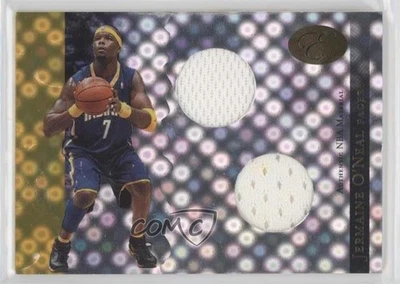 2006-07 Bowman Elevation Power Brokers Dual Relics Gold /25 Jermaine O'Neal - Image 1 of 2
