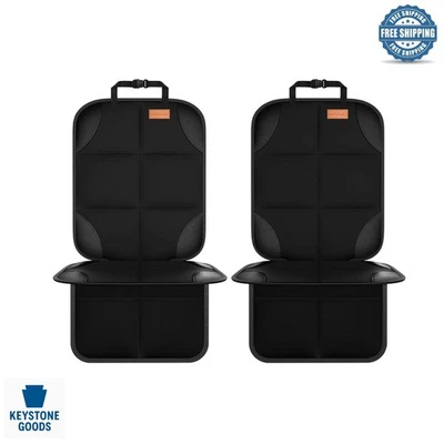 Protetor de assento de carro de luxo - Estofamento mais grosso, antiderrapante, ajuste universal - Preto - Imagem 1 de 4