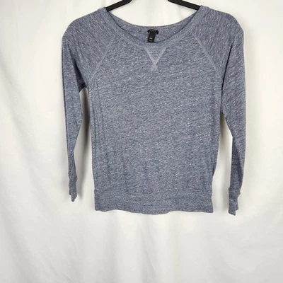 J. Crew Womens Perfect Fit Long Sleeve Crewneck T-shirt Blue Size XXS - Image 1 of 4