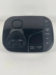 Panasonic KX-TGJ420E Schnurloses Telefon Basisstation Anrufbeantworter Ein/Aus Locator Schwarz - Bild 1 von 5