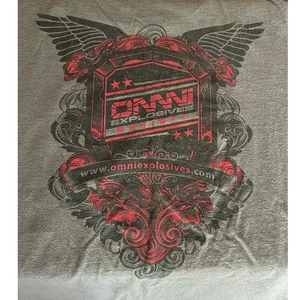 Omni Explosives graues Kurzarm T-Shirt Gr. XL - Bild 1 von 4