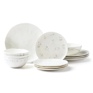 Oyster Bay 12Pc Dinnerware Set, 15.20, White - Bild 1 von 6