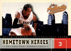 2002 Fleer Authentix Hometown Heroes #12HH Allen Iverson Philadelphia 76ers - Picture 1 of 2