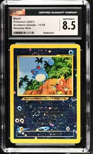 Marill Reverse Holo Southern Islands 11/18 casi nuevo CGC 8,5 2475 - Imagen 1 de 2