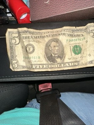 $5 Bill Error Note! 1974 - Good Condition! Rare! - Image 1 of 2