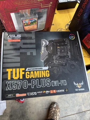 ASUS TUF GAMING X570-PLUS (Wi-Fi) AM4 Desktop ATX Motherboard AMD Chipset NEW - Image 1 of 2