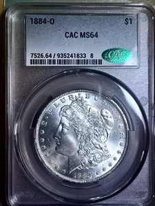 1884 O Morgan  Dollar CH BU +  CAC CERTIFIED - Picture 1 of 3